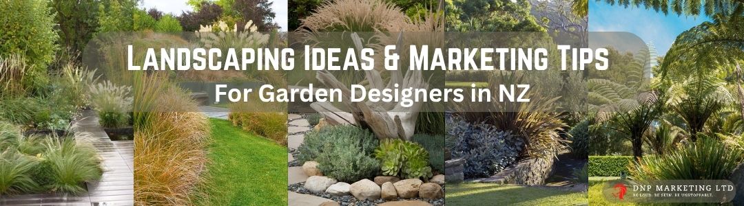 Beautiful New Zealand native garden landscape featuring ferns, flax plants, and pohutukawa trees showcasing sustainable landscaping design principles for garden designers and landscape architects